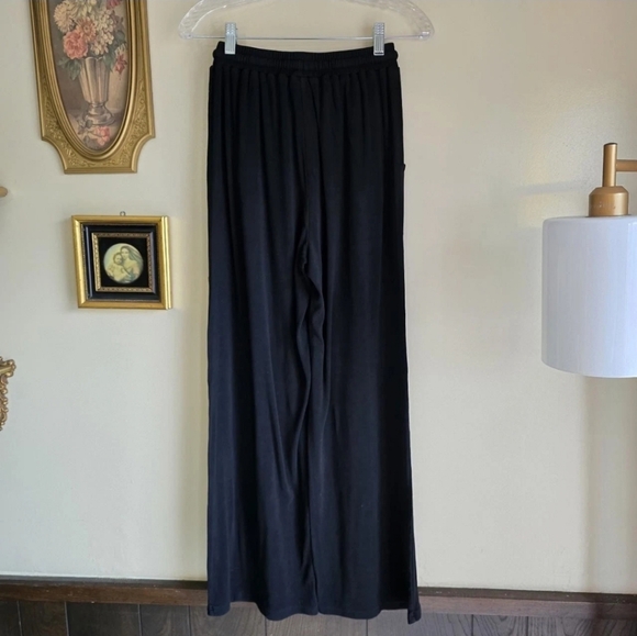 Lulus Wide Leg Ribbed Pants Drawstring - Picture 2 of 6